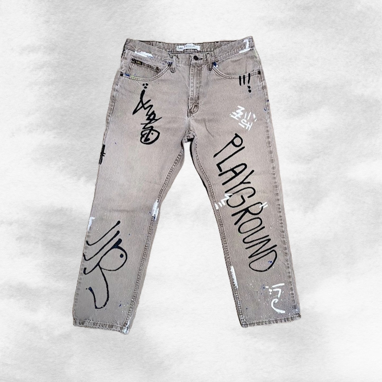 Lee x Parkway Playground Vintage Custom Denim Tan Fade