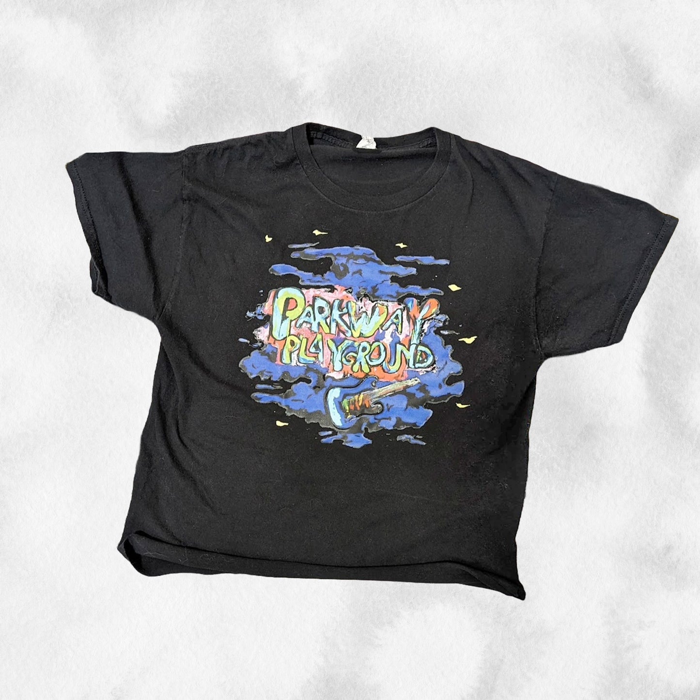 Parkway Playground Cropped Purple Vintage Haze Tee (M)