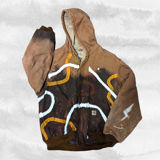 Custom Carhartt PSE&G Flame Resistant Jacket Tan (L)
